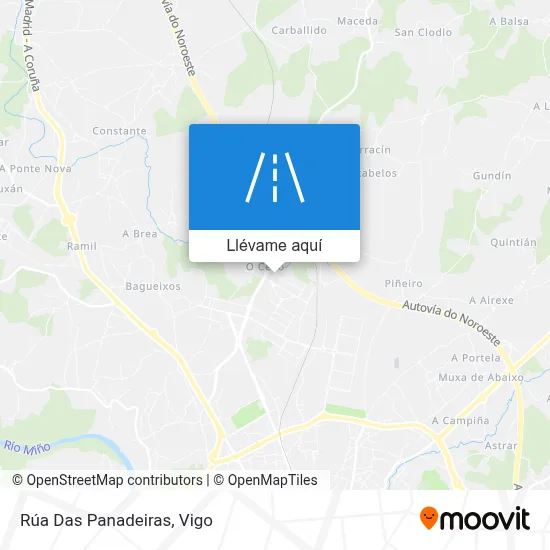 Mapa Rúa Das Panadeiras