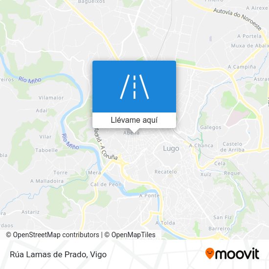 Mapa Rúa Lamas de Prado