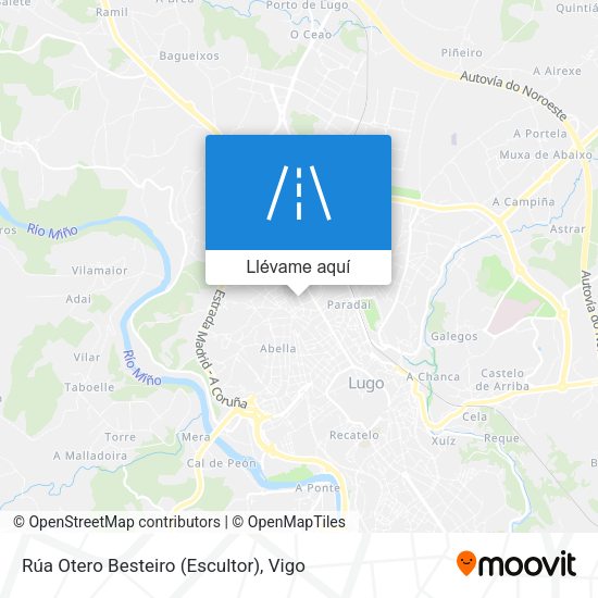 Mapa Rúa Otero Besteiro (Escultor)