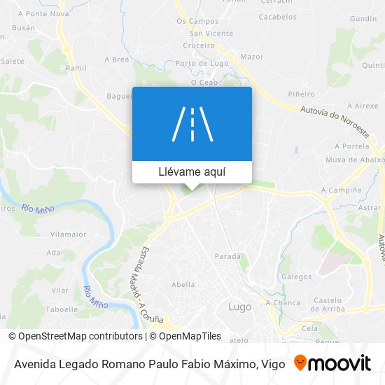 Mapa Avenida Legado Romano Paulo Fabio Máximo