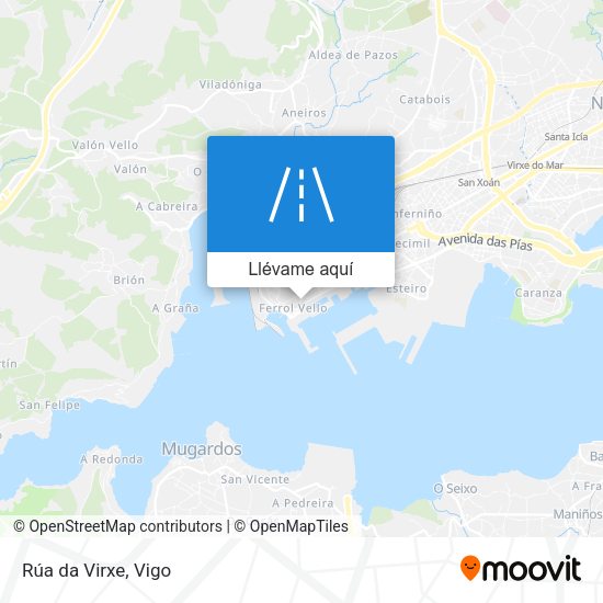 Mapa Rúa da Virxe