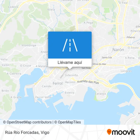 Mapa Rúa Río Forcadas