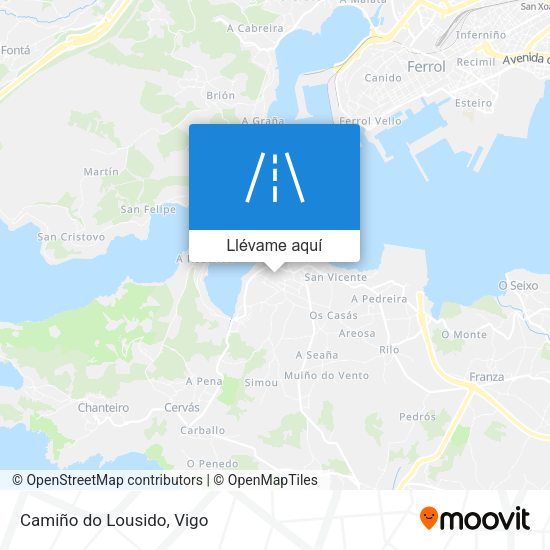 Mapa Camiño do Lousido