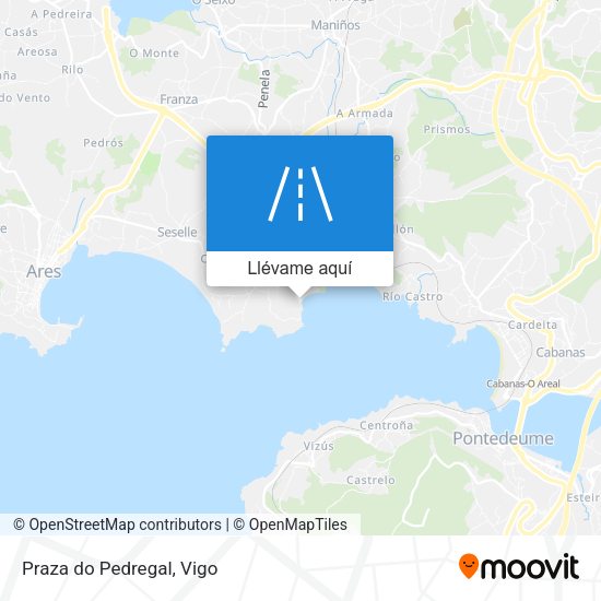 Mapa Praza do Pedregal