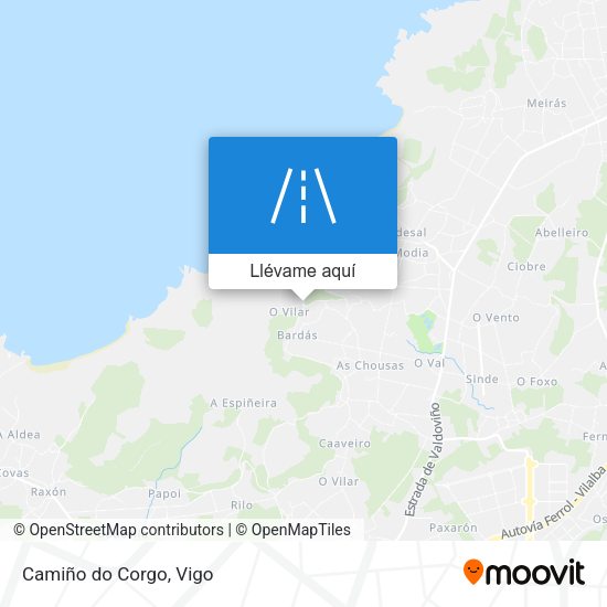 Mapa Camiño do Corgo