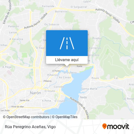 Mapa Rúa Peregrino Aceñas