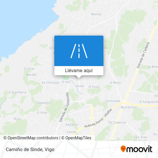 Mapa Camiño de Sinde