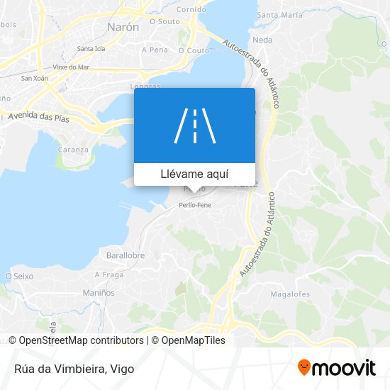 Mapa Rúa da Vimbieira