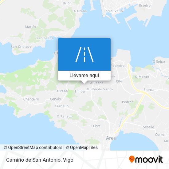 Mapa Camiño de San Antonio