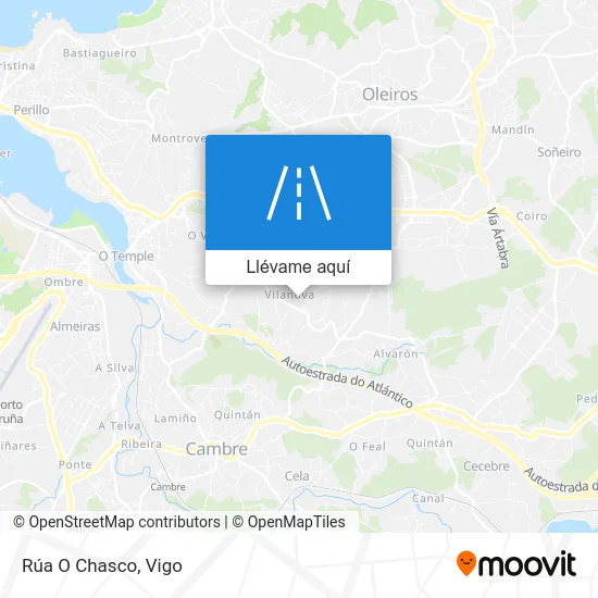 Mapa Rúa O Chasco