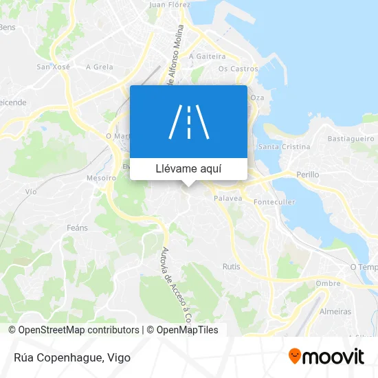 Mapa Rúa Copenhague