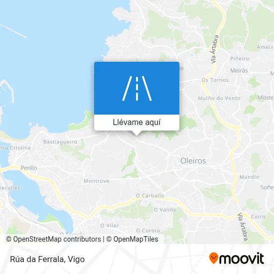 Mapa Rúa da Ferrala