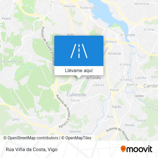 Mapa Rúa Viña da Costa