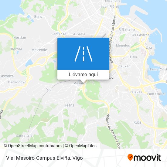 Mapa Vial Mesoiro-Campus Elviña