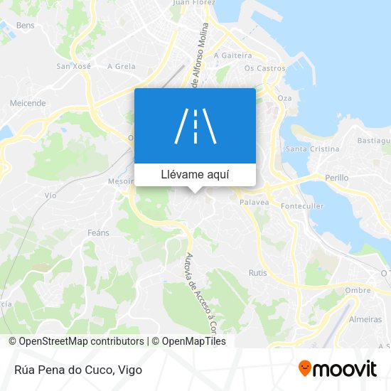 Mapa Rúa Pena do Cuco