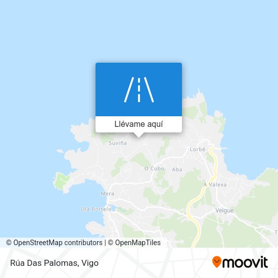 Mapa Rúa Das Palomas