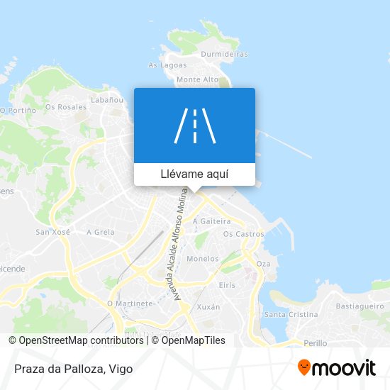Mapa Praza da Palloza