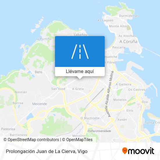 Mapa Prolongación Juan de La Cierva