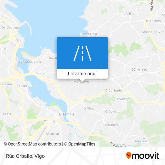 Mapa Rúa Orballo