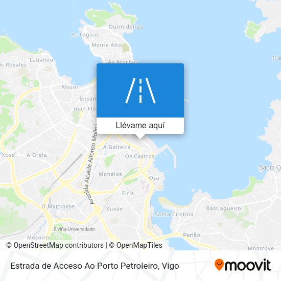 Mapa Estrada de Acceso Ao Porto Petroleiro
