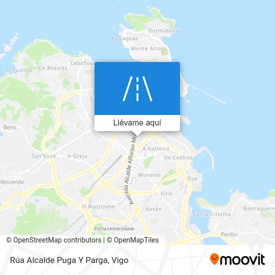 Mapa Rúa Alcalde Puga Y Parga