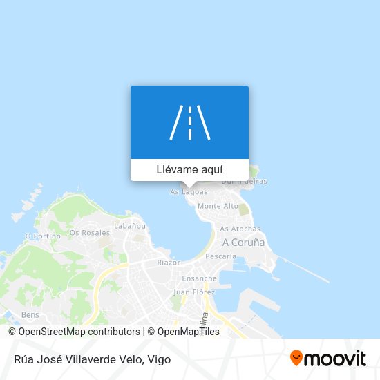 Mapa Rúa José Villaverde Velo