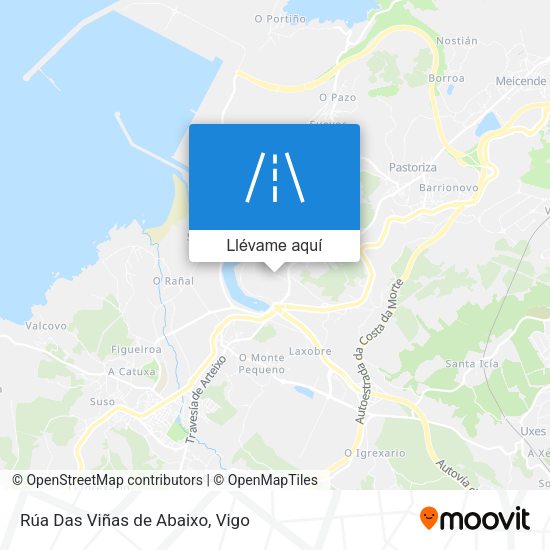 Mapa Rúa Das Viñas de Abaixo