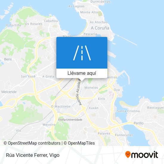 Mapa Rúa Vicente Ferrer