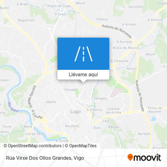Mapa Rúa Virxe Dos Ollos Grandes