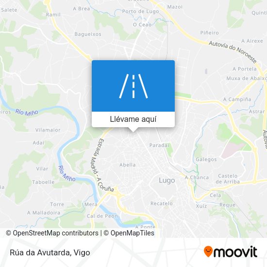 Mapa Rúa da Avutarda