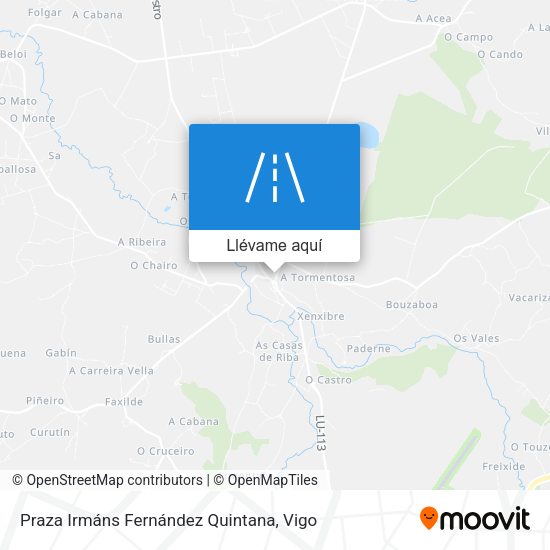 Mapa Praza Irmáns Fernández Quintana