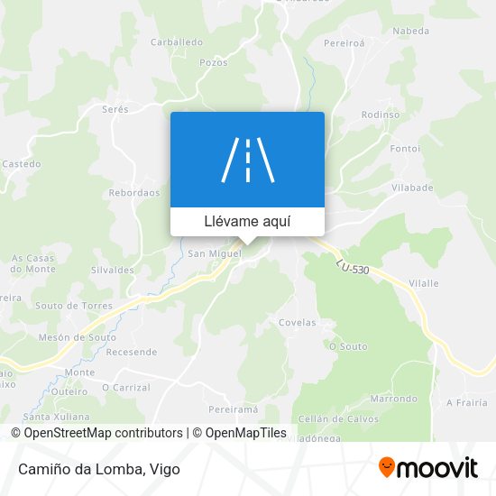 Mapa Camiño da Lomba