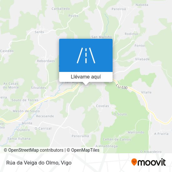 Mapa Rúa da Veiga do Olmo