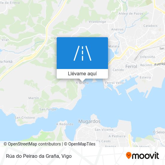 Mapa Rúa do Peirao da Graña