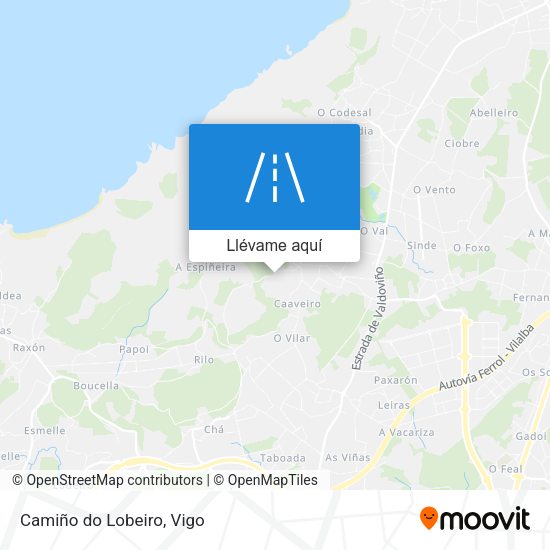 Mapa Camiño do Lobeiro