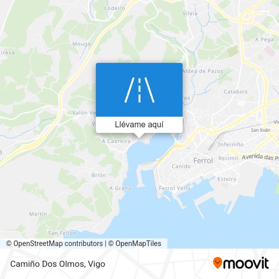 Mapa Camiño Dos Olmos