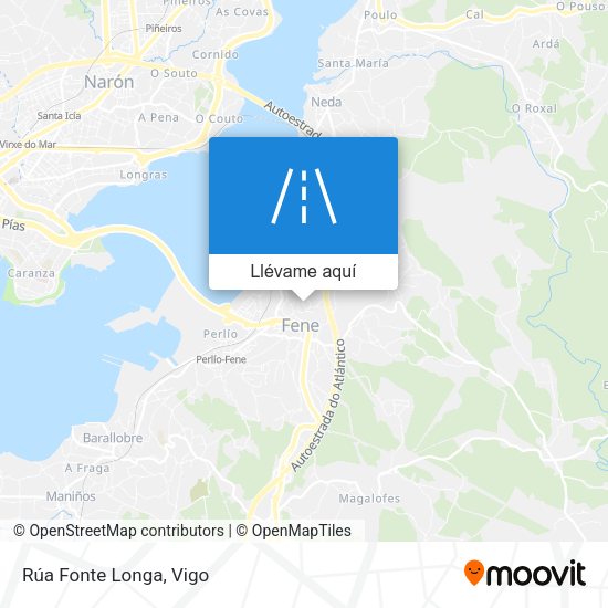 Mapa Rúa Fonte Longa