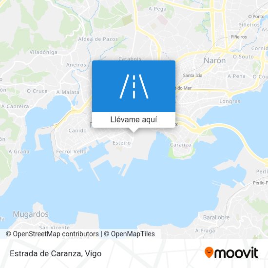 Mapa Estrada de Caranza