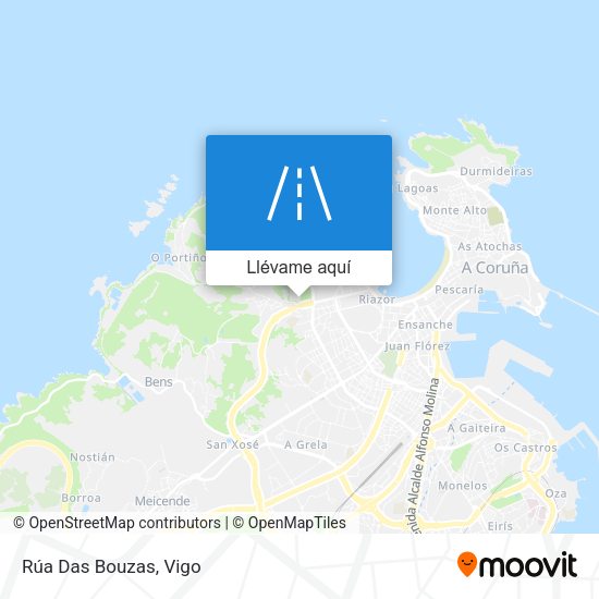 Mapa Rúa Das Bouzas