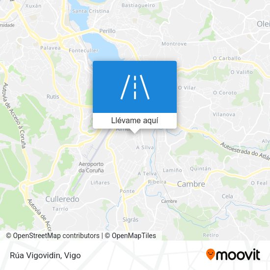 Mapa Rúa Vigovidin