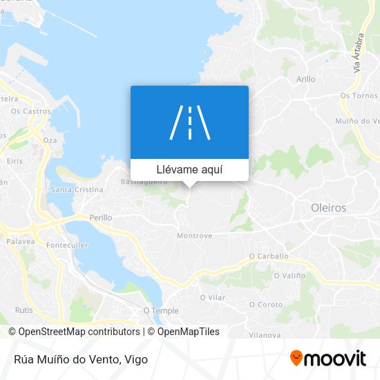 Mapa Rúa Muíño do Vento