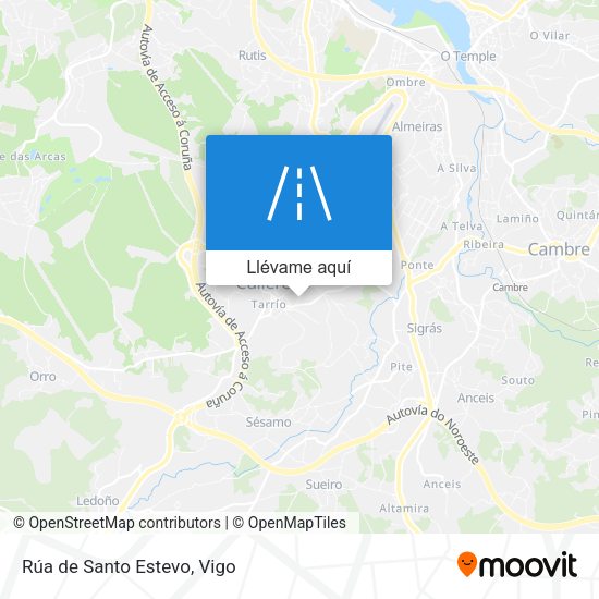Mapa Rúa de Santo Estevo