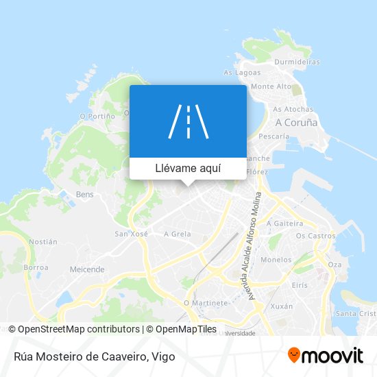 Mapa Rúa Mosteiro de Caaveiro