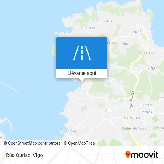 Mapa Rúa Ourizo