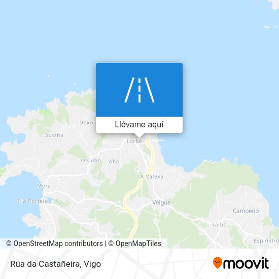 Mapa Rúa da Castañeira
