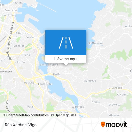Mapa Rúa Xardíns