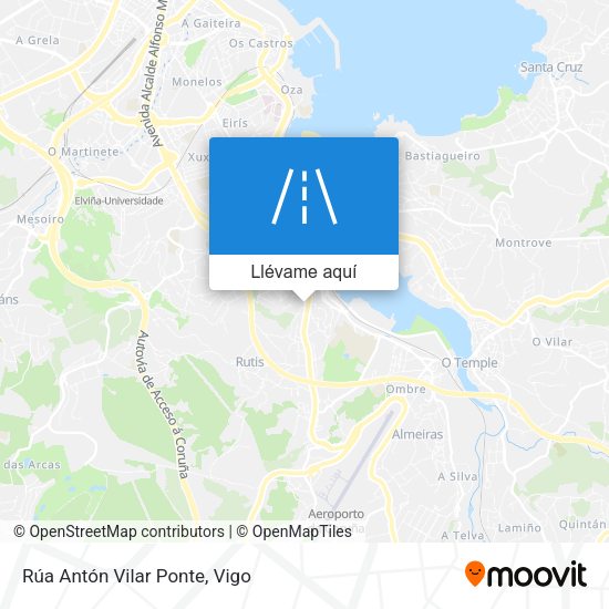 Mapa Rúa Antón Vilar Ponte