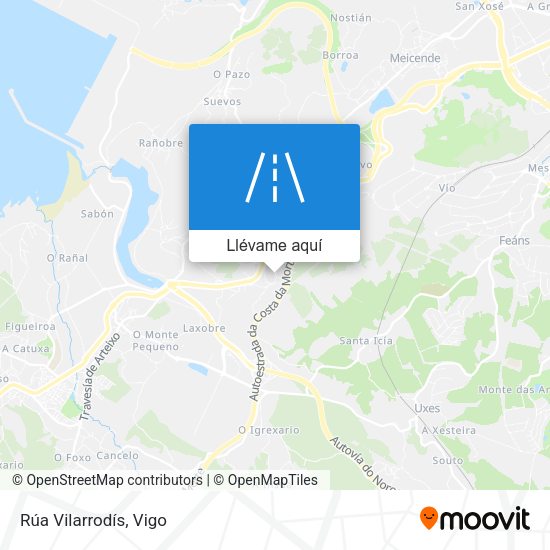 Mapa Rúa Vilarrodís