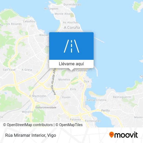 Mapa Rúa Miramar Interior