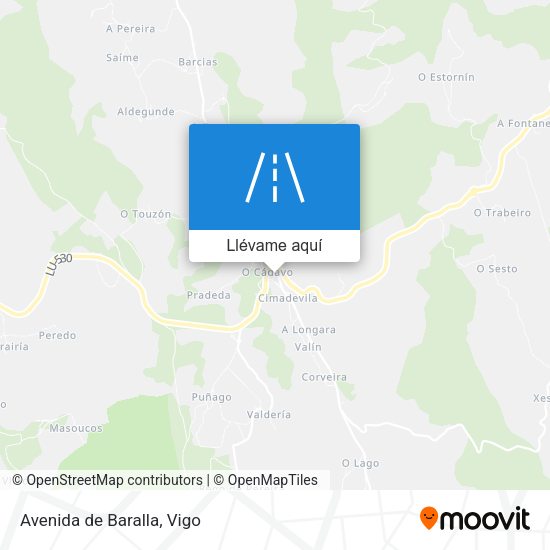 Mapa Avenida de Baralla